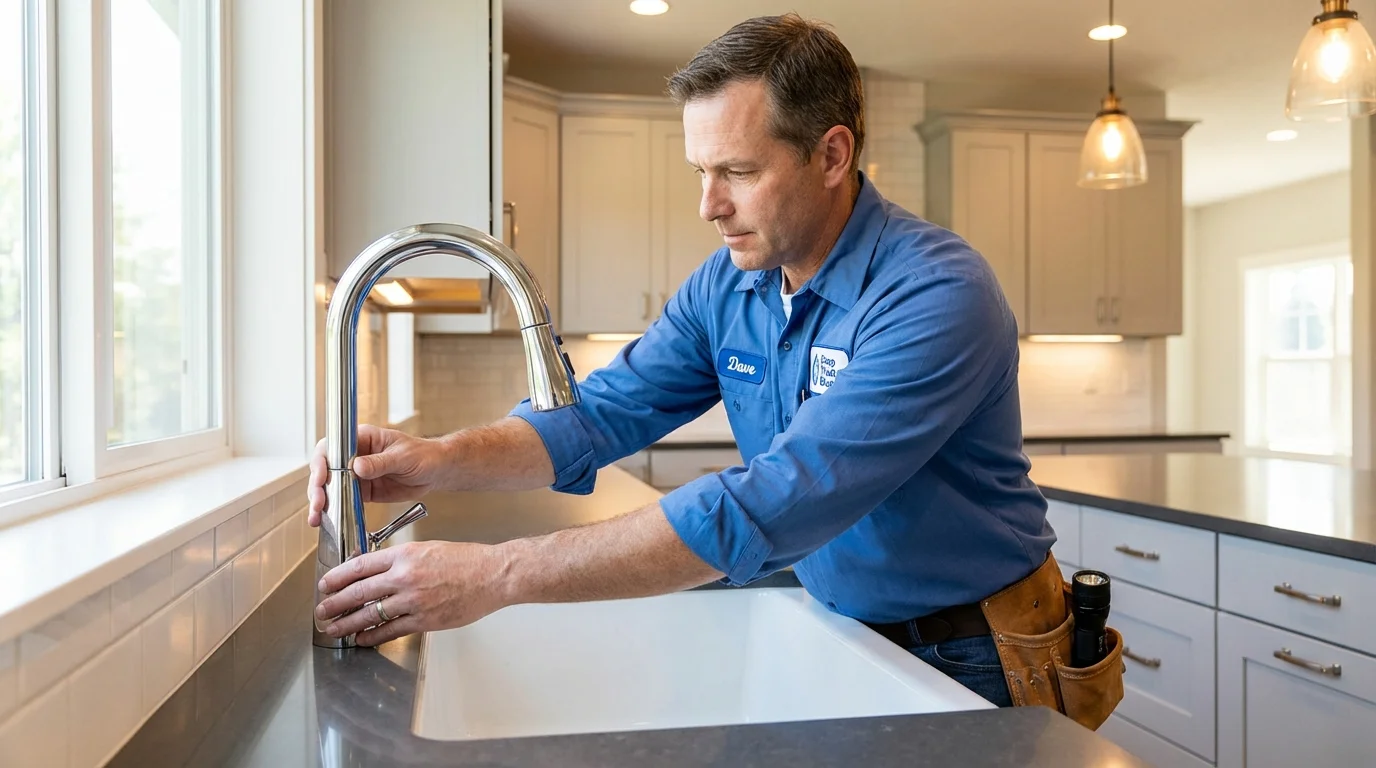Kitchen faucet installation by Johns Plumbing LLC in Goodlettsville