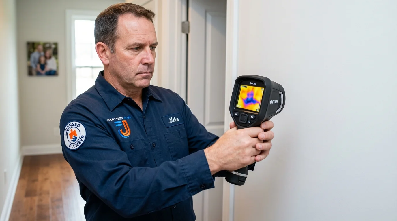 Thermal imaging leak detection by Johns Plumbing LLC in Goodlettsville